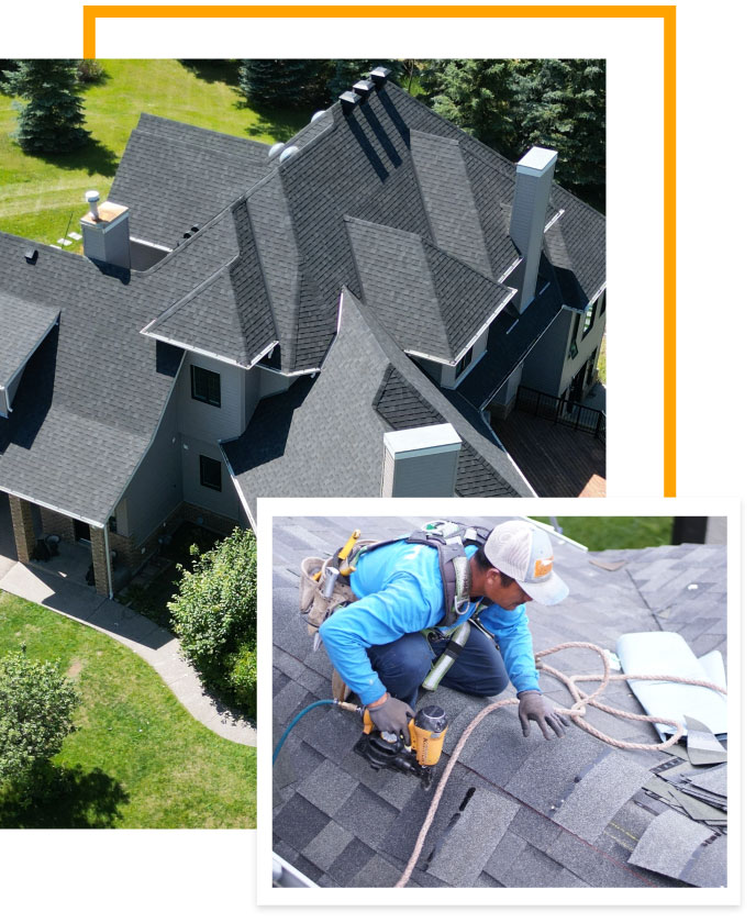 Luxury Home Needs Shingle Repair Service in Calgary